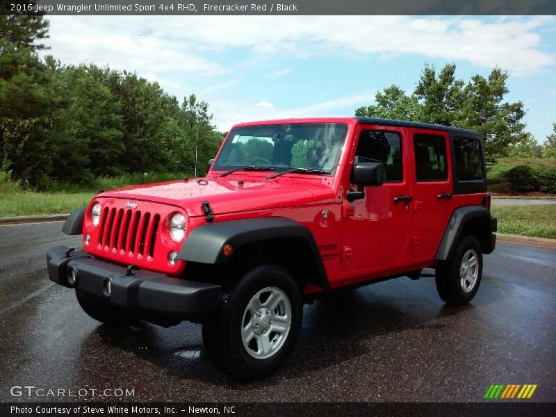 Firecracker Red / Black 2016 Jeep Wrangler Unlimited Sport 4x4 RHD