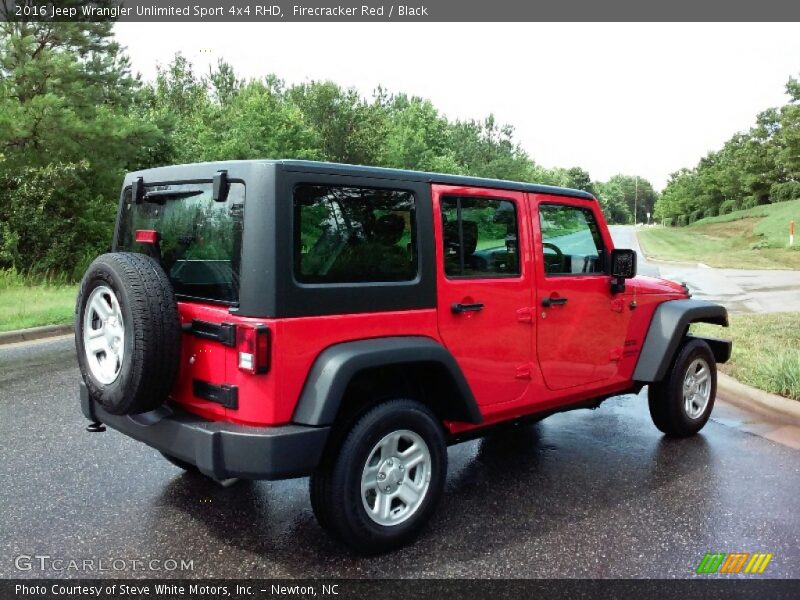 Firecracker Red / Black 2016 Jeep Wrangler Unlimited Sport 4x4 RHD