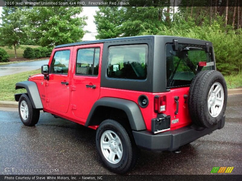 Firecracker Red / Black 2016 Jeep Wrangler Unlimited Sport 4x4 RHD