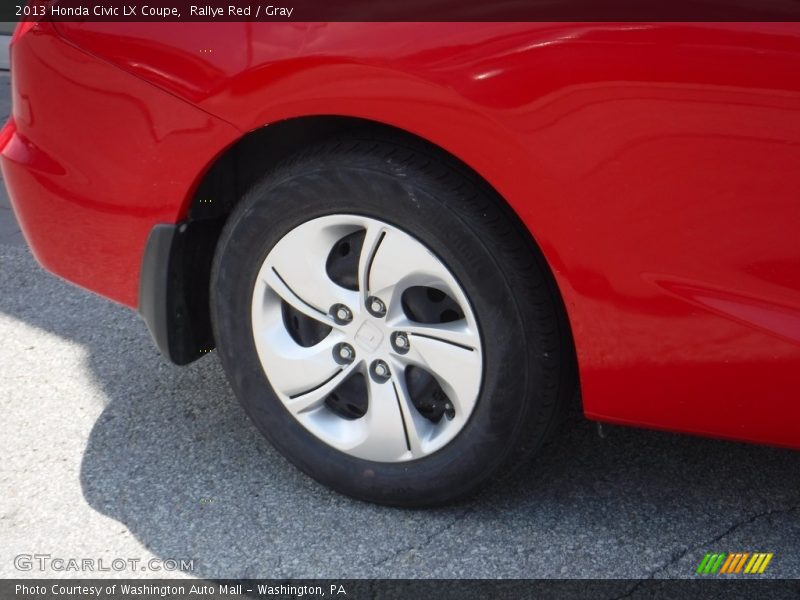Rallye Red / Gray 2013 Honda Civic LX Coupe