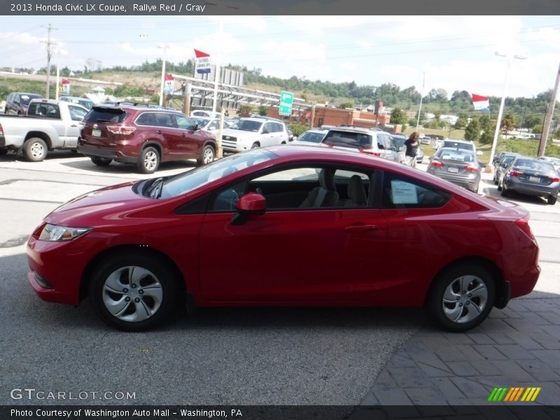 Rallye Red / Gray 2013 Honda Civic LX Coupe
