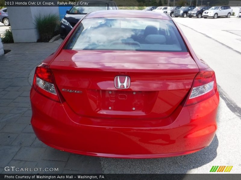 Rallye Red / Gray 2013 Honda Civic LX Coupe