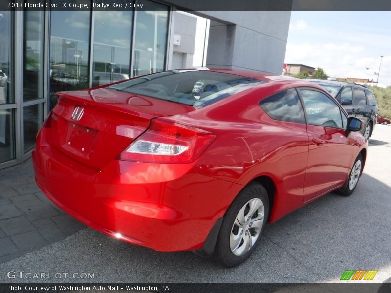 Rallye Red / Gray 2013 Honda Civic LX Coupe