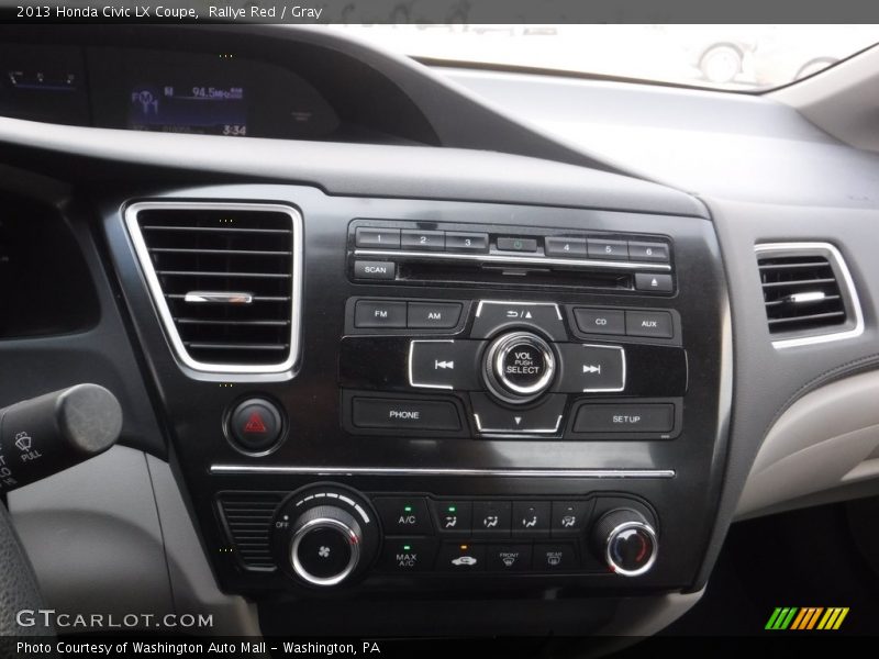 Rallye Red / Gray 2013 Honda Civic LX Coupe