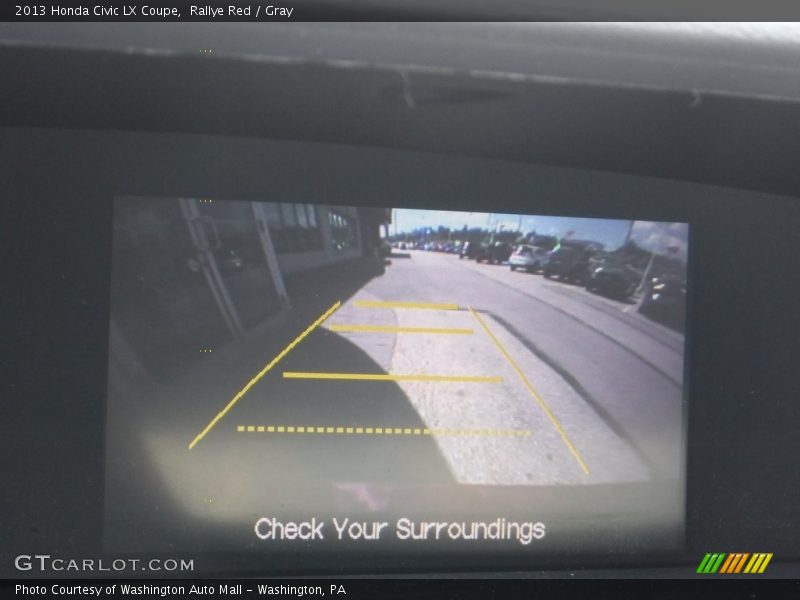 Rallye Red / Gray 2013 Honda Civic LX Coupe