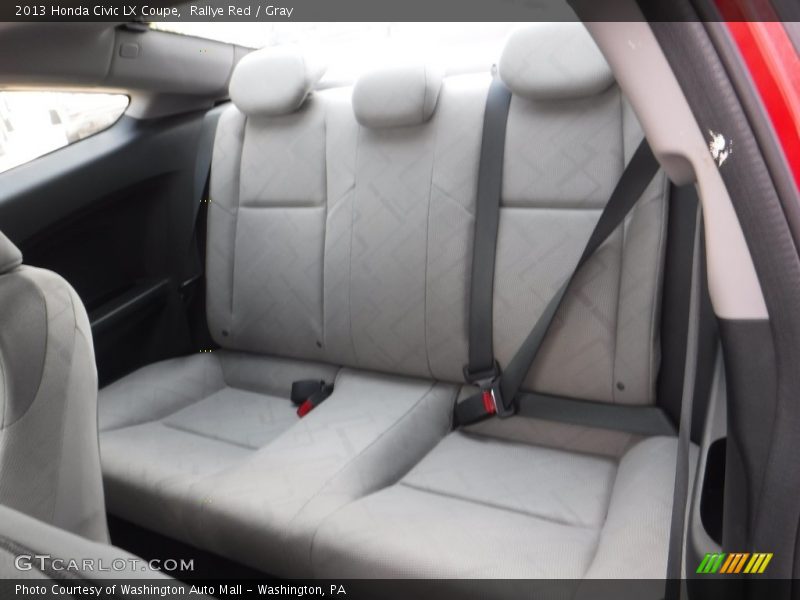 Rallye Red / Gray 2013 Honda Civic LX Coupe