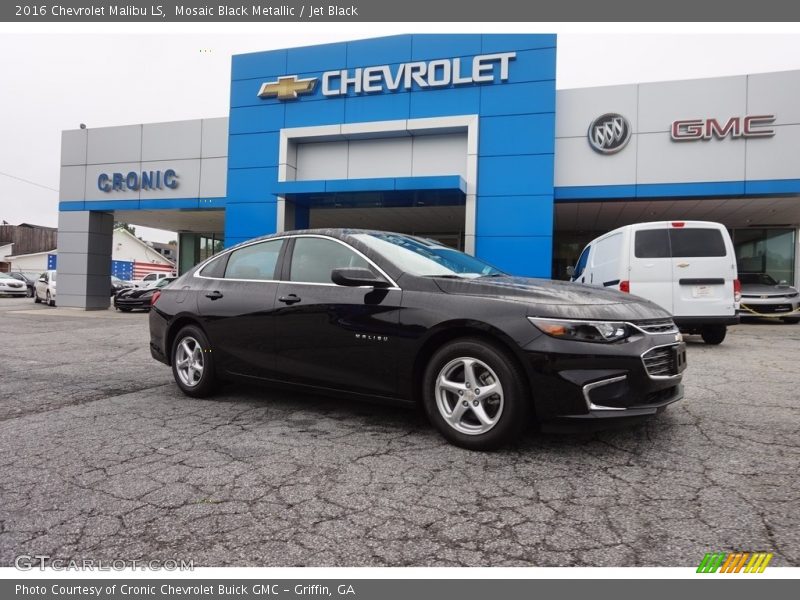 Mosaic Black Metallic / Jet Black 2016 Chevrolet Malibu LS