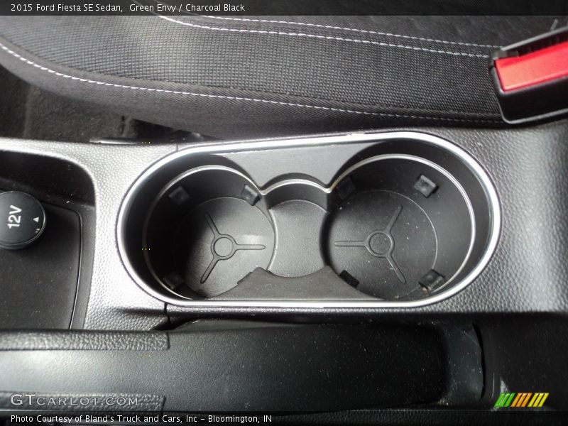 Green Envy / Charcoal Black 2015 Ford Fiesta SE Sedan
