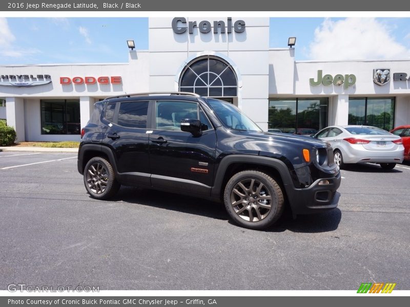 Black / Black 2016 Jeep Renegade Latitude