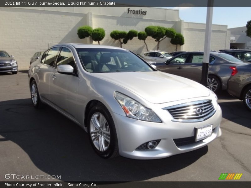 Liquid Platinum / Graphite 2011 Infiniti G 37 Journey Sedan