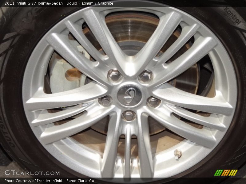 Liquid Platinum / Graphite 2011 Infiniti G 37 Journey Sedan