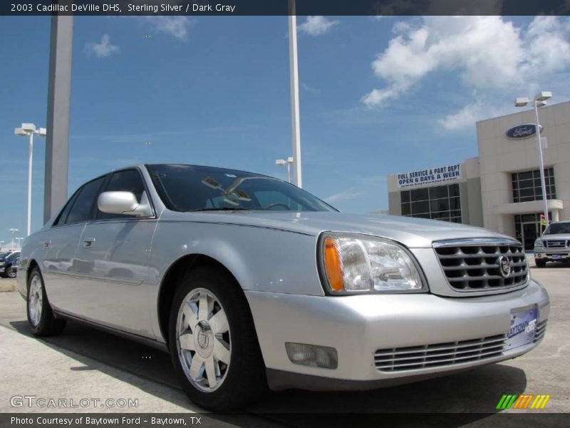 Sterling Silver / Dark Gray 2003 Cadillac DeVille DHS
