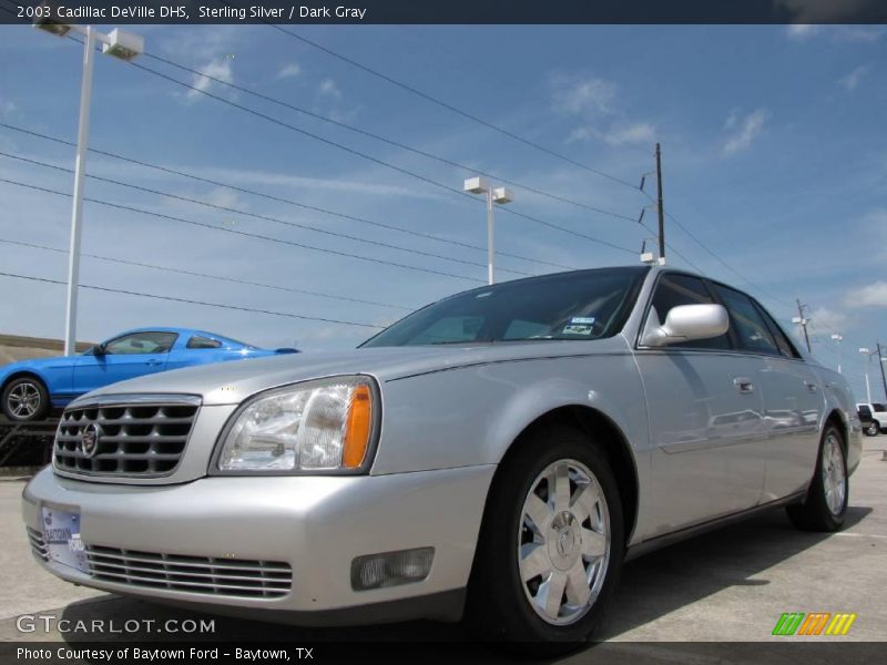 Sterling Silver / Dark Gray 2003 Cadillac DeVille DHS