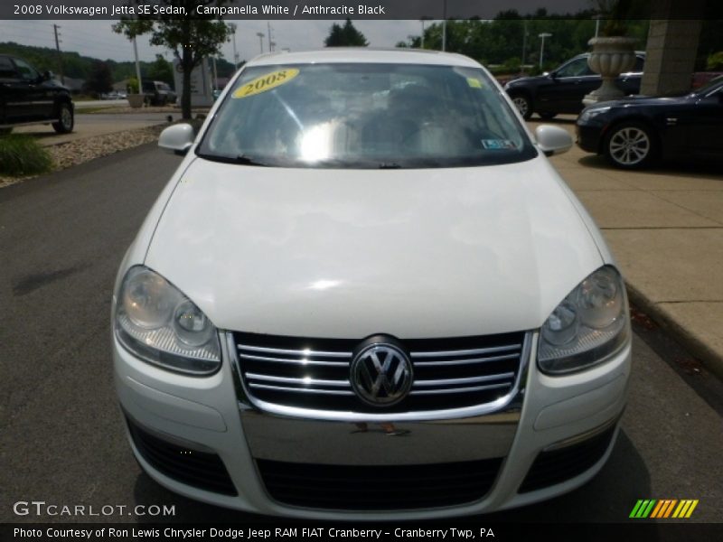Campanella White / Anthracite Black 2008 Volkswagen Jetta SE Sedan