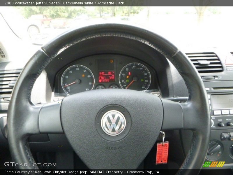 Campanella White / Anthracite Black 2008 Volkswagen Jetta SE Sedan