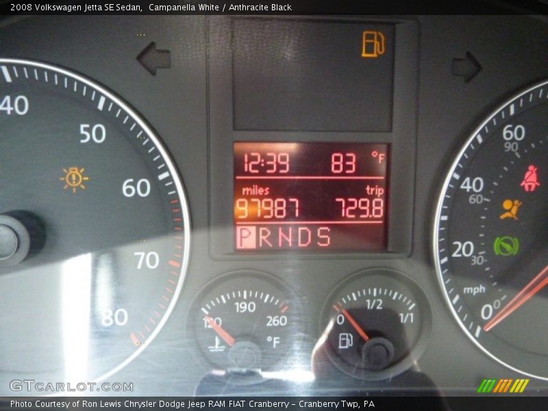 Campanella White / Anthracite Black 2008 Volkswagen Jetta SE Sedan