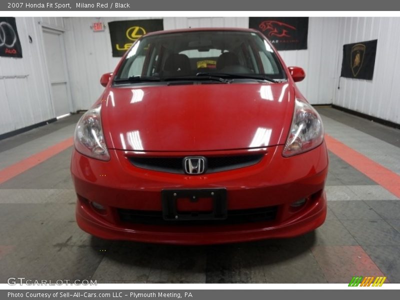 Milano Red / Black 2007 Honda Fit Sport