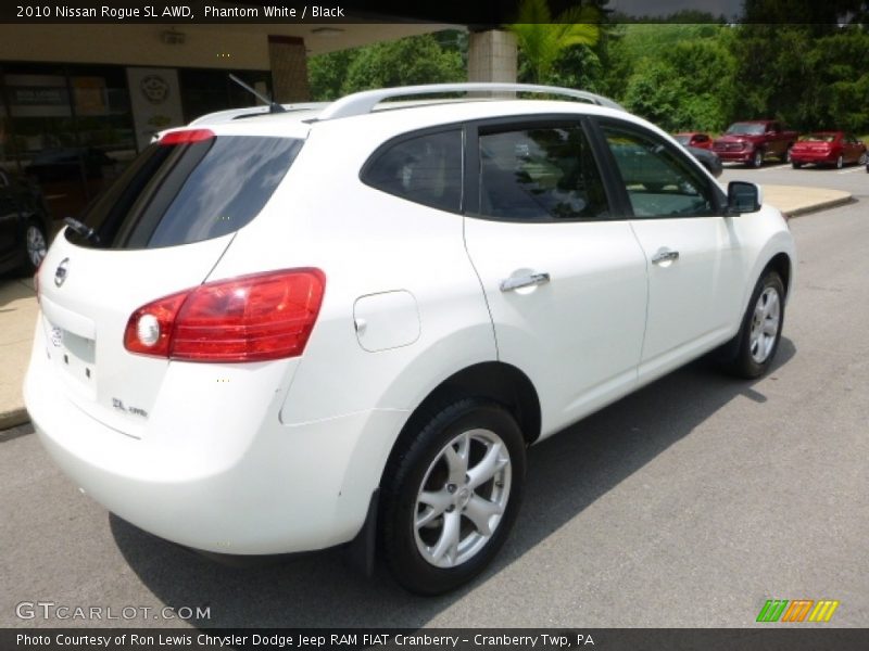 Phantom White / Black 2010 Nissan Rogue SL AWD