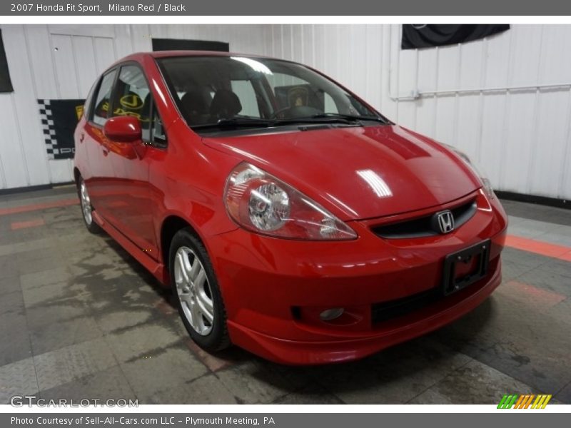 Milano Red / Black 2007 Honda Fit Sport
