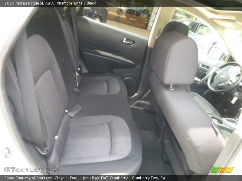 Phantom White / Black 2010 Nissan Rogue SL AWD