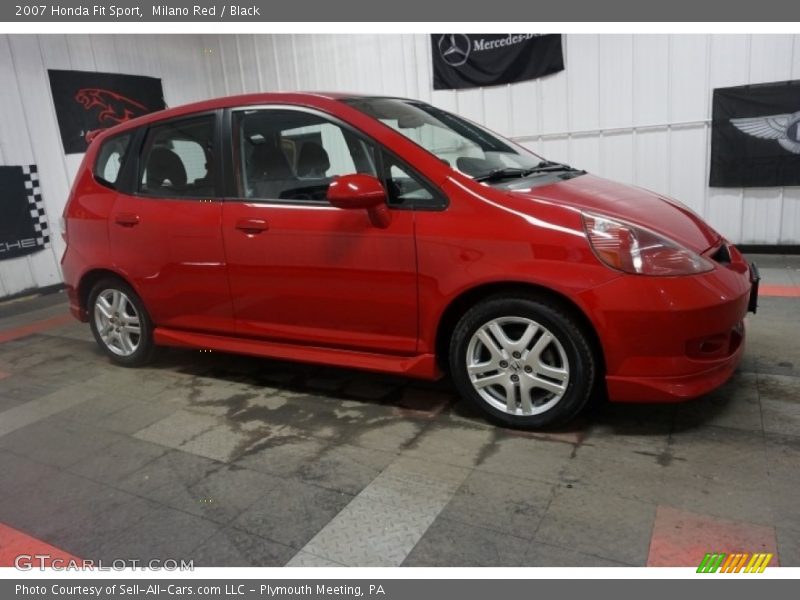 Milano Red / Black 2007 Honda Fit Sport