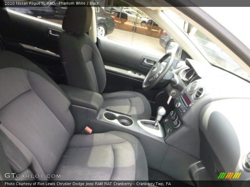 Phantom White / Black 2010 Nissan Rogue SL AWD