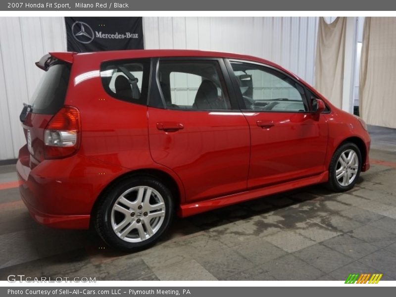Milano Red / Black 2007 Honda Fit Sport