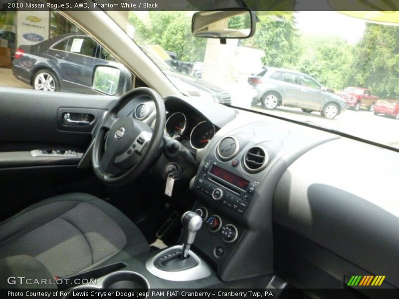 Phantom White / Black 2010 Nissan Rogue SL AWD