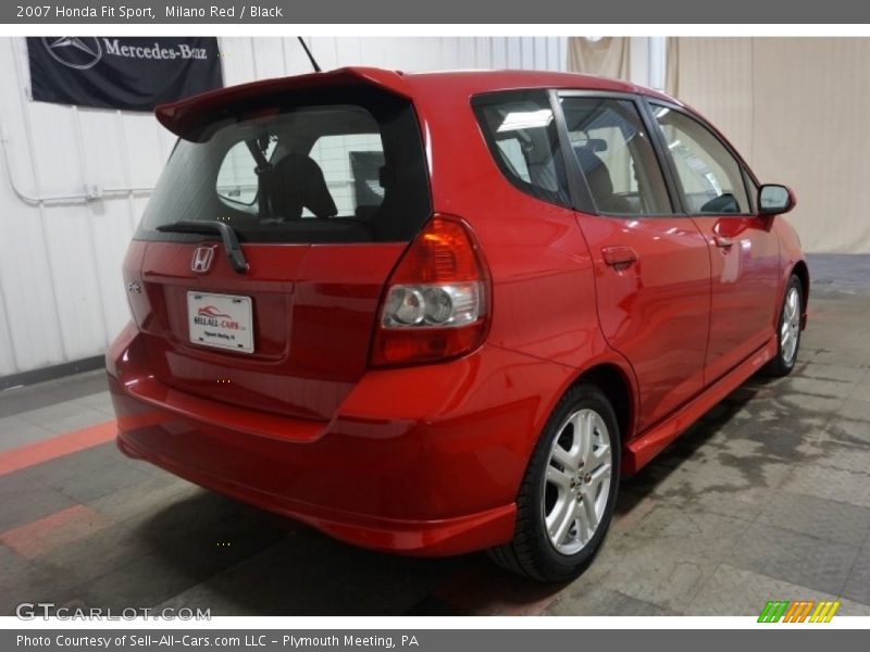 Milano Red / Black 2007 Honda Fit Sport