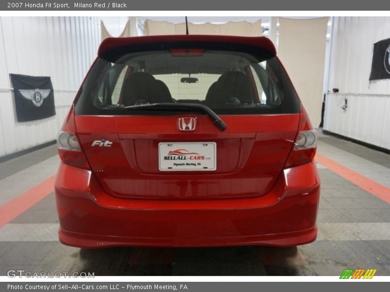 Milano Red / Black 2007 Honda Fit Sport