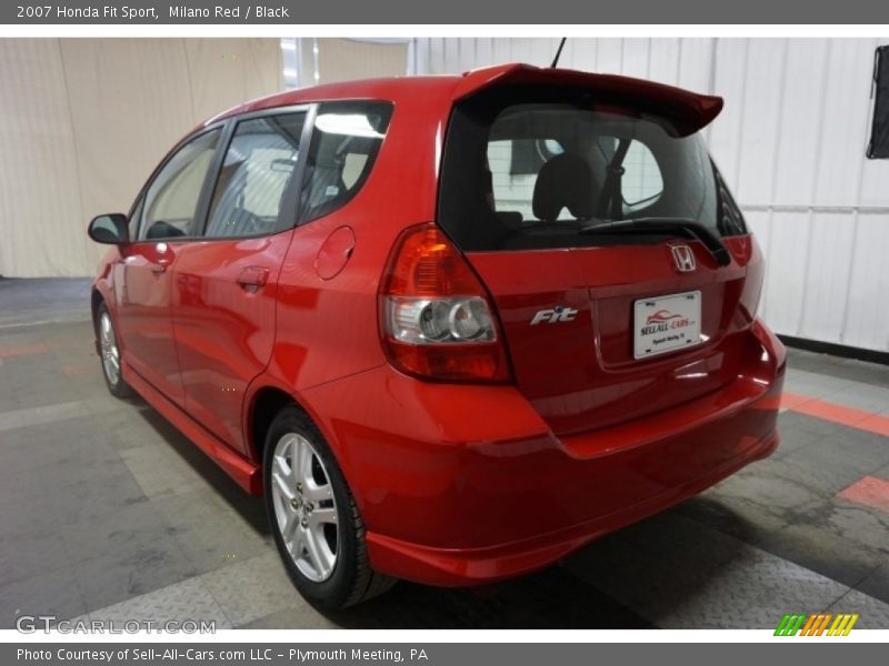 Milano Red / Black 2007 Honda Fit Sport