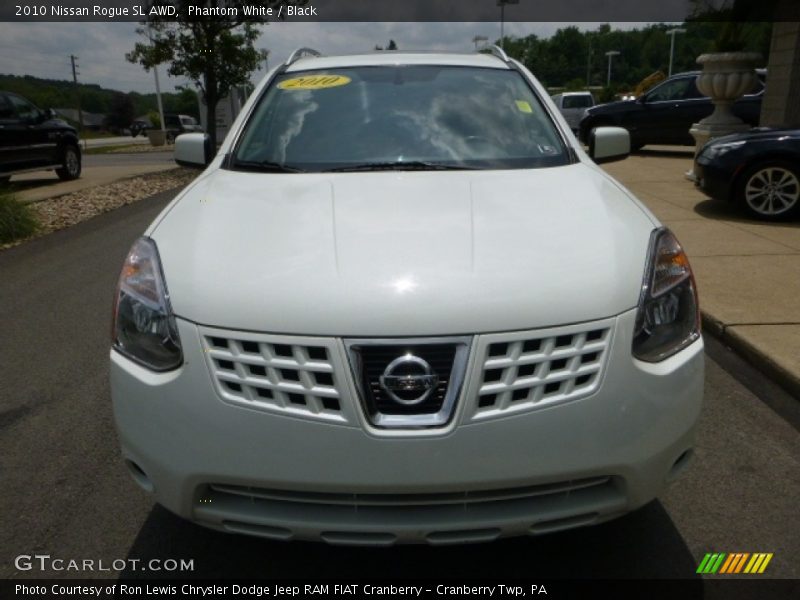 Phantom White / Black 2010 Nissan Rogue SL AWD