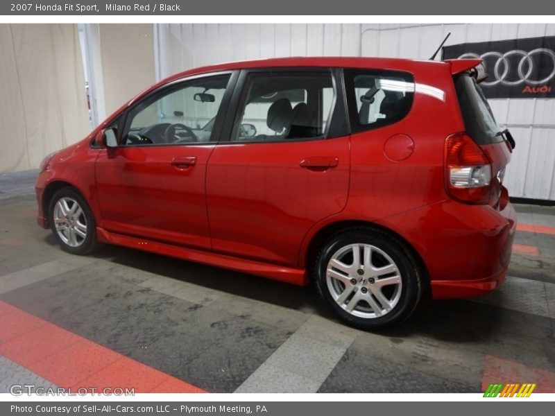 Milano Red / Black 2007 Honda Fit Sport
