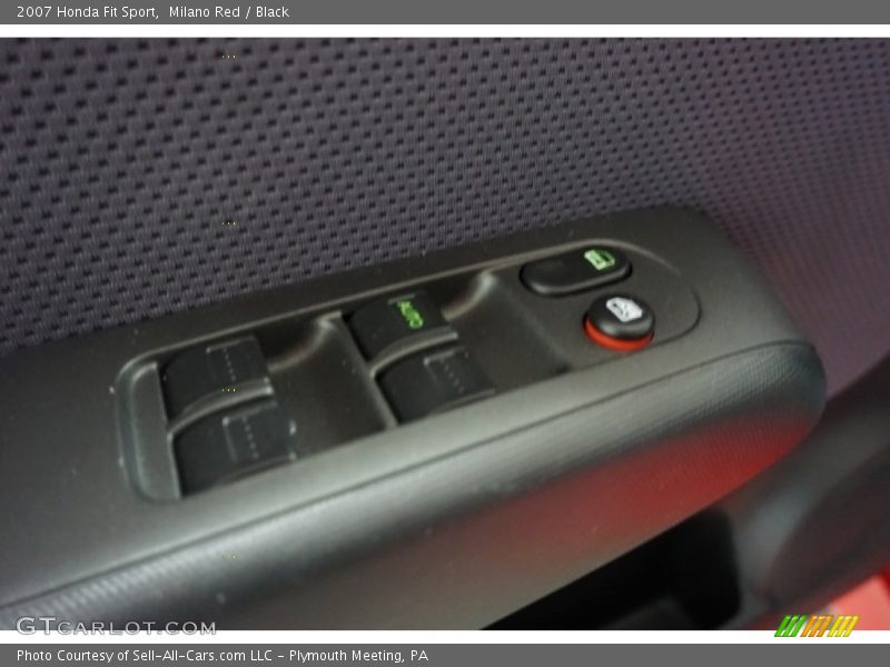 Milano Red / Black 2007 Honda Fit Sport