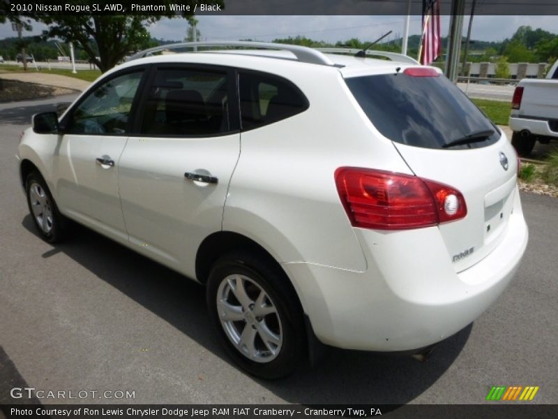 Phantom White / Black 2010 Nissan Rogue SL AWD