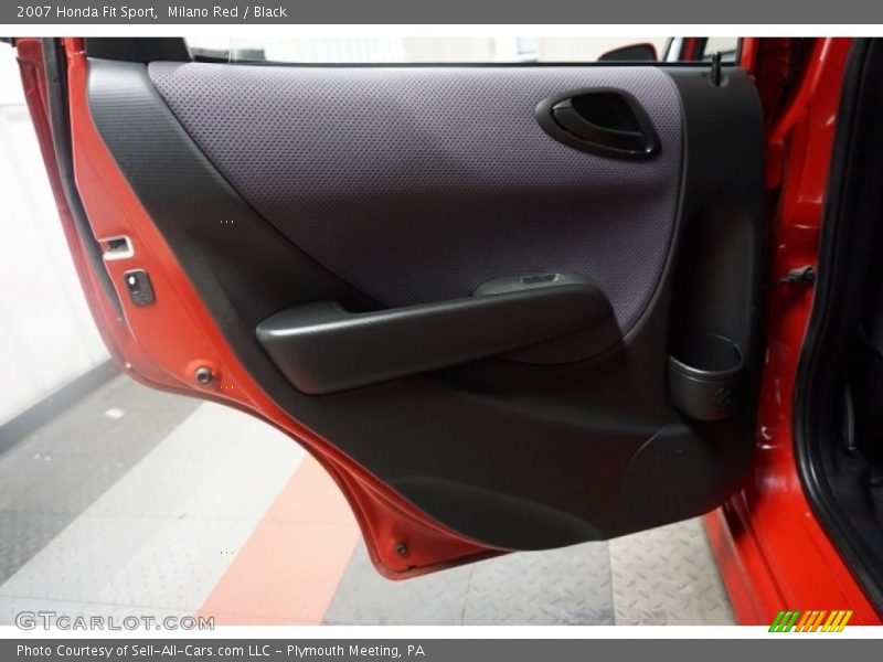 Milano Red / Black 2007 Honda Fit Sport