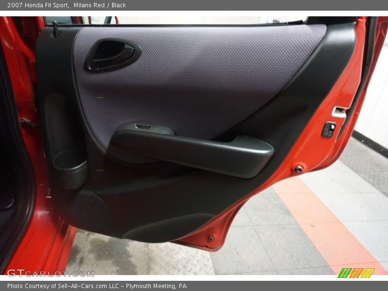 Milano Red / Black 2007 Honda Fit Sport