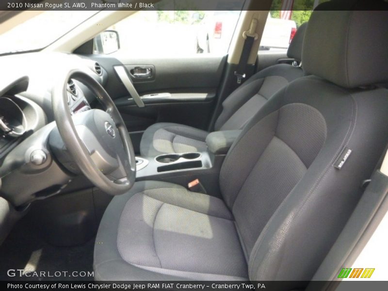 Phantom White / Black 2010 Nissan Rogue SL AWD