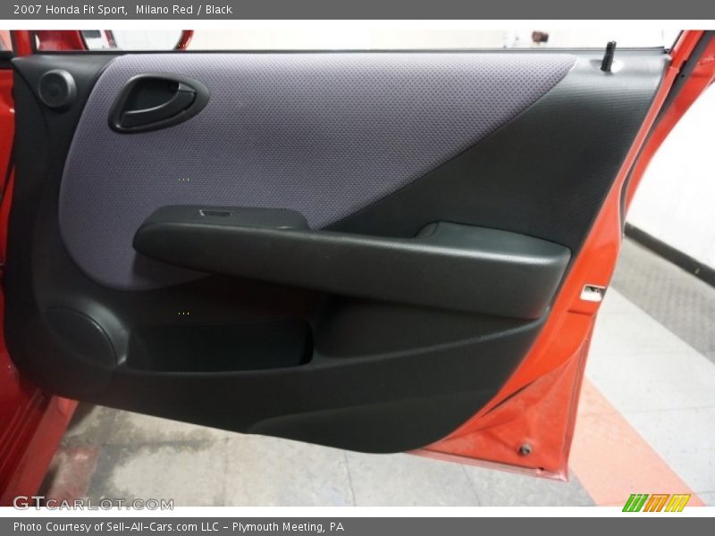 Milano Red / Black 2007 Honda Fit Sport