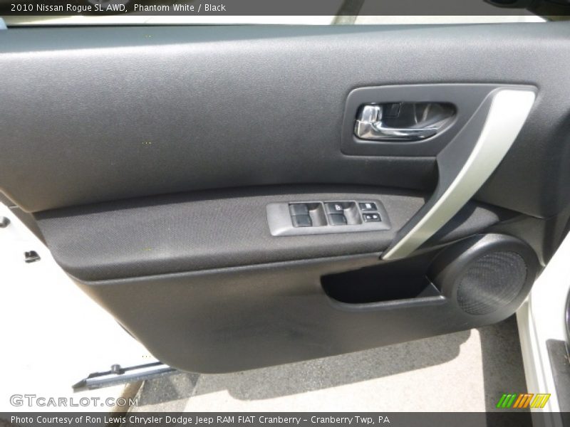 Phantom White / Black 2010 Nissan Rogue SL AWD