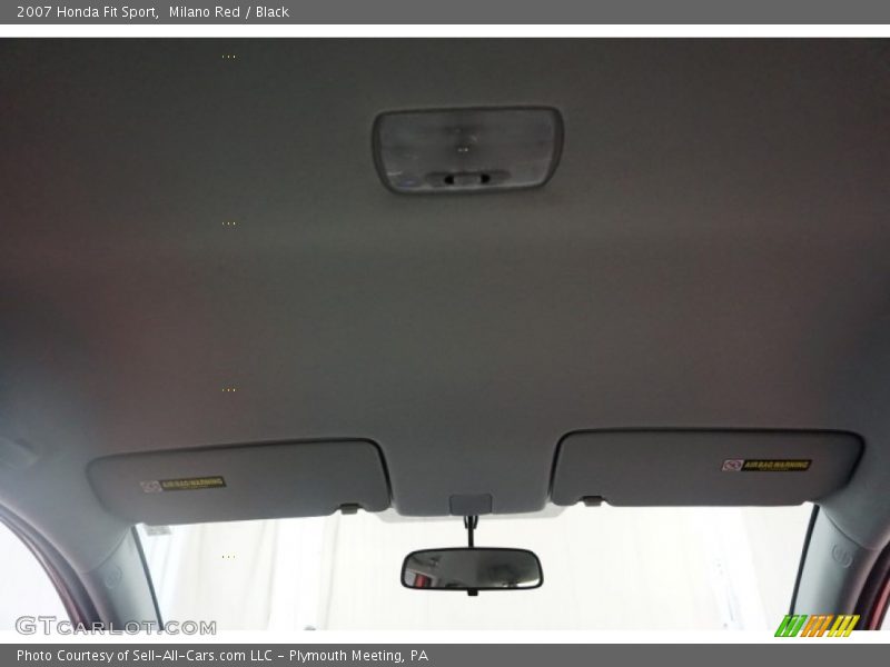 Milano Red / Black 2007 Honda Fit Sport