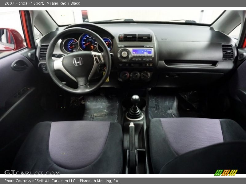 Milano Red / Black 2007 Honda Fit Sport