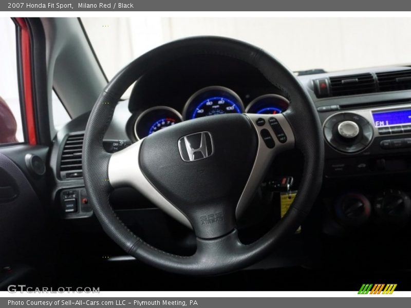 Milano Red / Black 2007 Honda Fit Sport