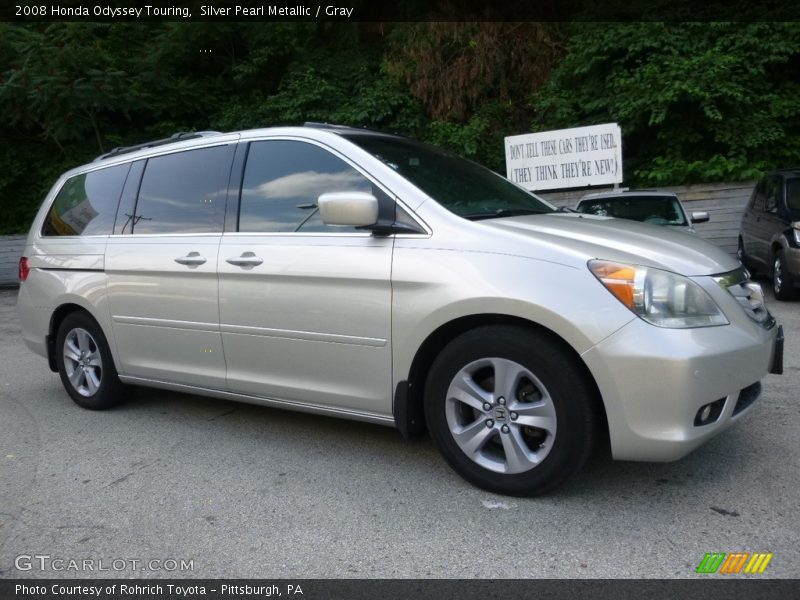 Silver Pearl Metallic / Gray 2008 Honda Odyssey Touring