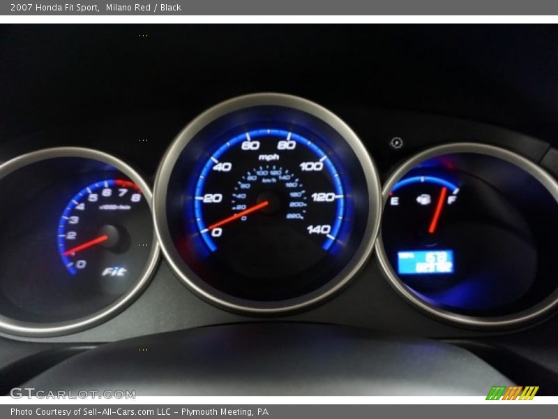 Milano Red / Black 2007 Honda Fit Sport
