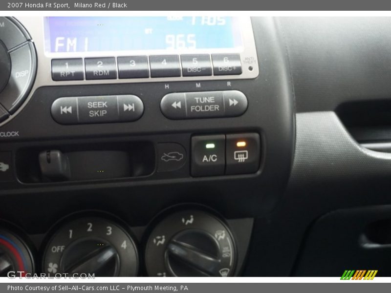 Milano Red / Black 2007 Honda Fit Sport