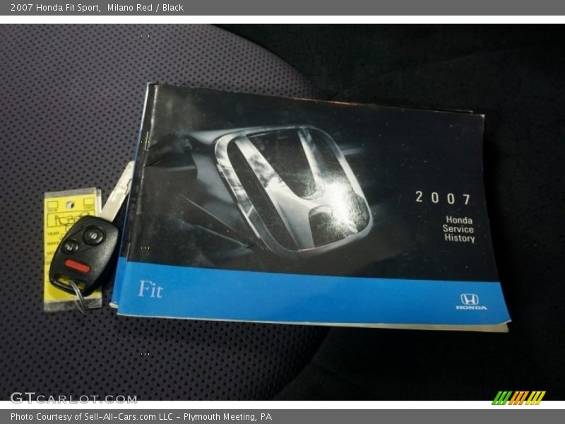 Milano Red / Black 2007 Honda Fit Sport