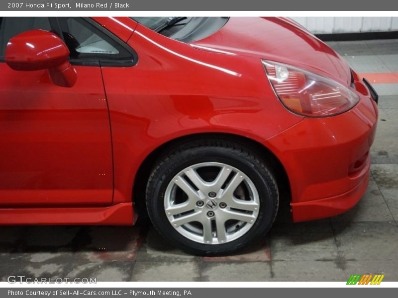 Milano Red / Black 2007 Honda Fit Sport