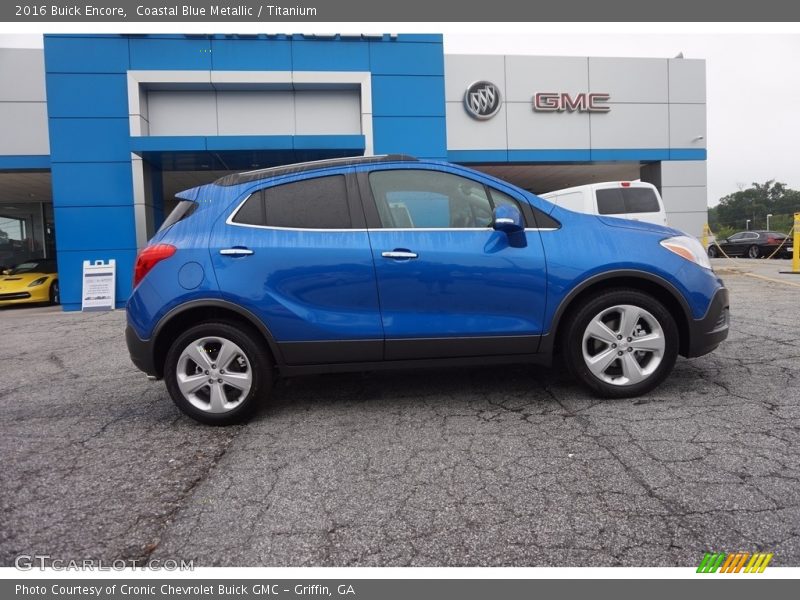 Coastal Blue Metallic / Titanium 2016 Buick Encore