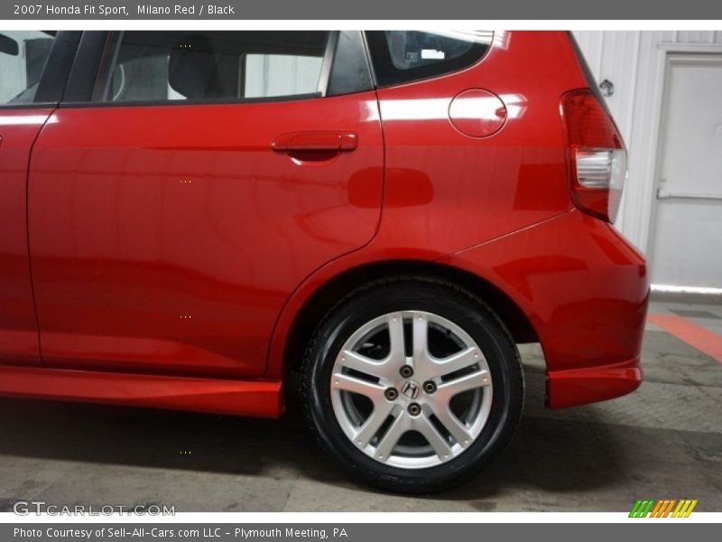 Milano Red / Black 2007 Honda Fit Sport